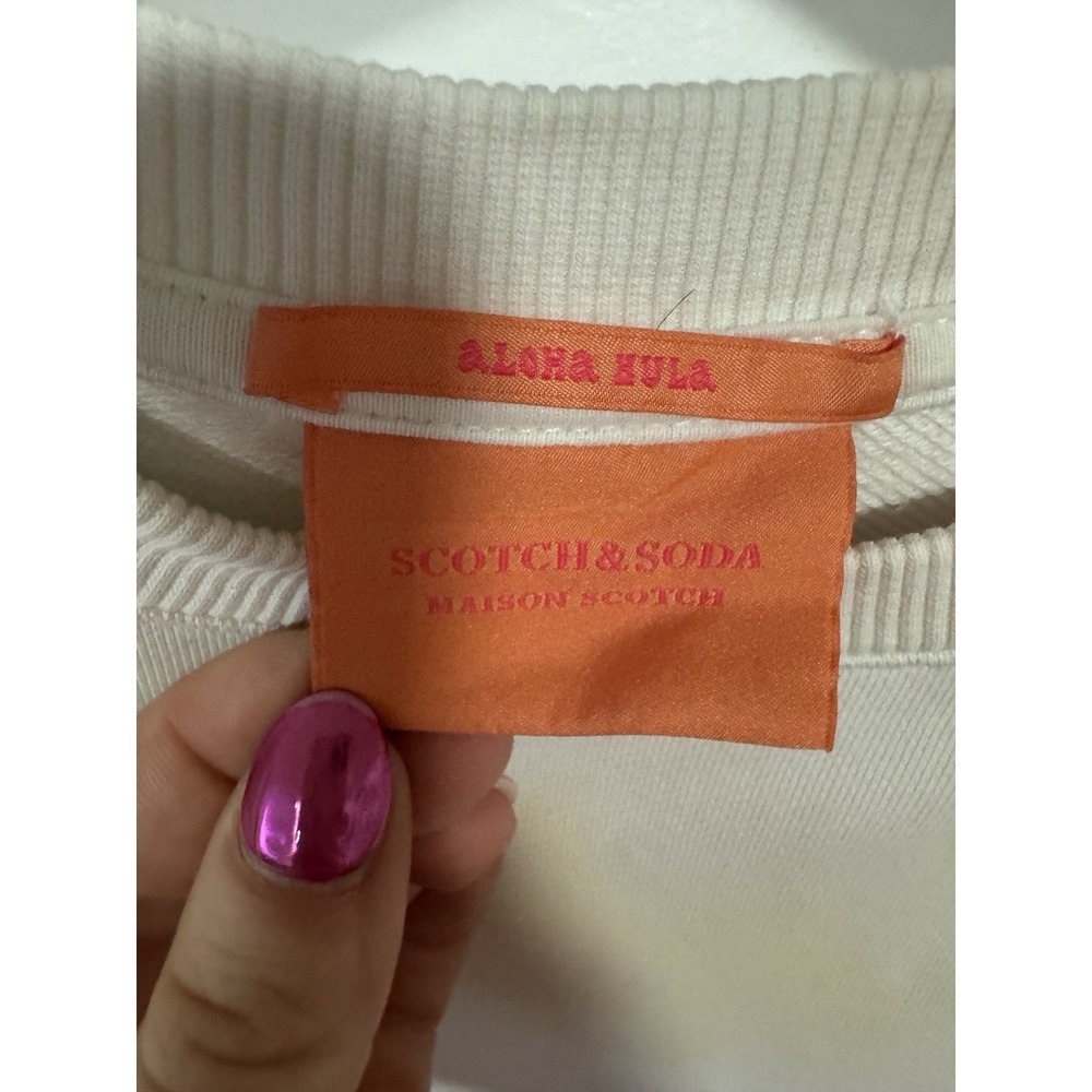Scotch & Soda Tie Dye Sweatshirt Womens Size Small Maison‎ Scotch Aloha Hula EUC - Picture 3 of 8